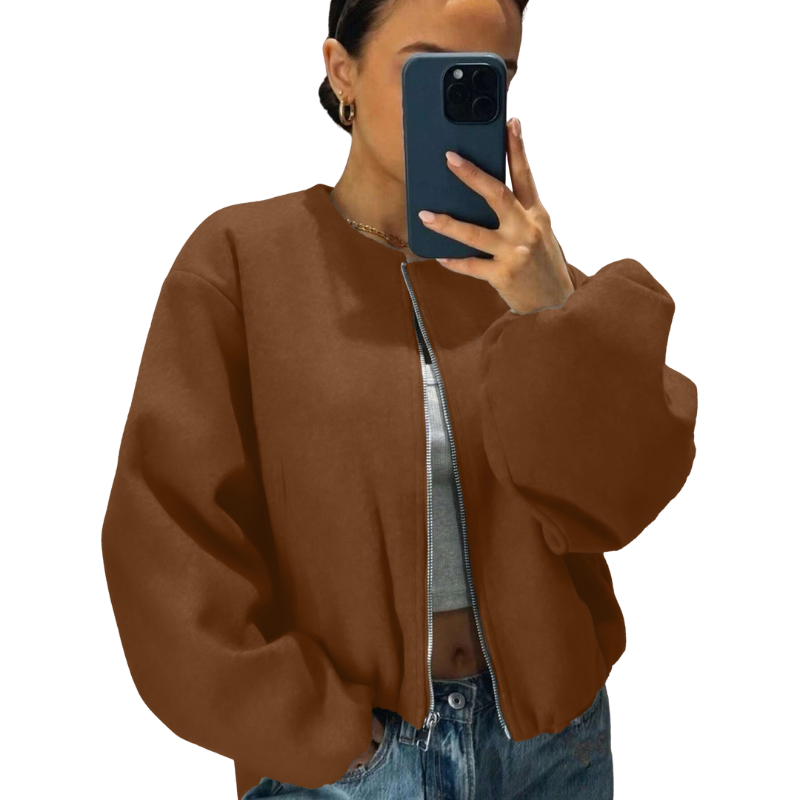 Chaqueta Bomber De Corte Relajado Para Mujer | Ideal Para Uso Diario Y Actividades Informales