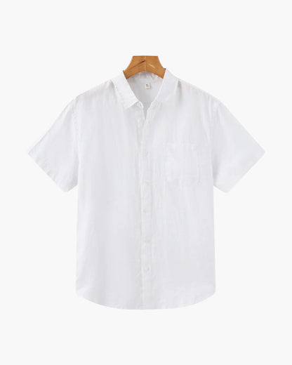 Chemise À Manches Courtes Avec Camisa de Manga Corta con Cierre Abotonado para Hombres | Ideal para Clima CálidoCoupe Droite Pour Hommes | Idéale Pour La Saison Chaude Et Les Usages Quotidiens