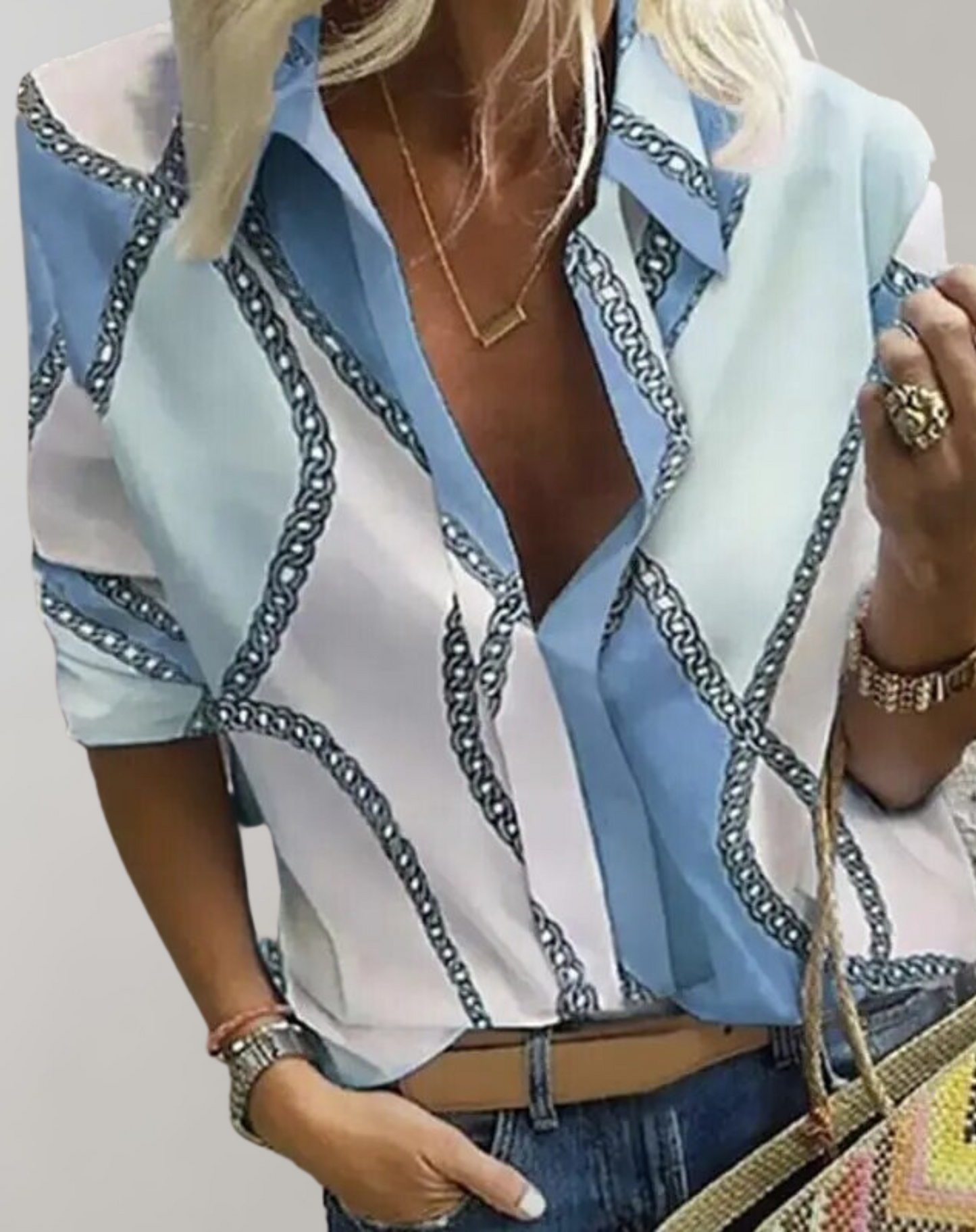 Blusa Con Corte Relajado Y Mangas Largas Para Mujer | Ideal Para Uso Diario E Informal
