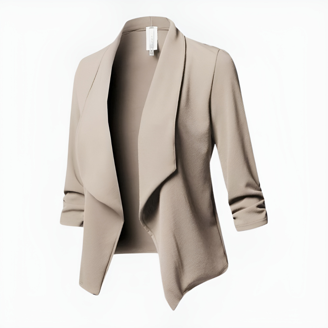 Blazer de Manga Larga con Silueta Estructurada para Mujer | Contexto Profesional o Formal