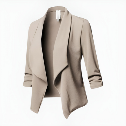 Blazer de Manga Larga con Silueta Estructurada para Mujer | Contexto Profesional o Formal