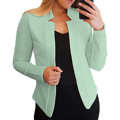 Blazer Corto con Corte Ajustado y Mangas Largas para Personas Adultas | Ideal para Uso Profesional e Informal