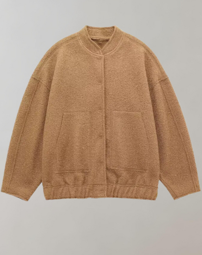 Chaqueta Tipo Bomber Con Diseño Holgado Para Mujer | Ideal Para Uso Diario