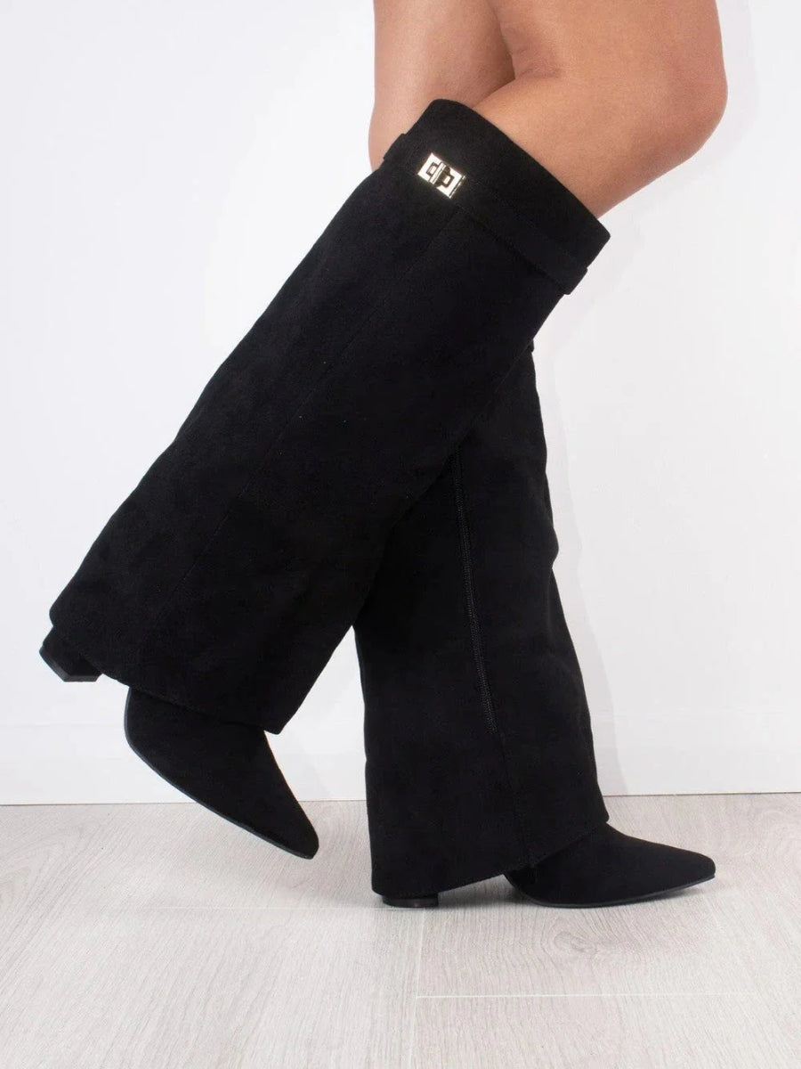 Botas Para Mujer Con Diseño Estructurado Y Detalles Metálicos | Ideal Para Ocasiones Especiales