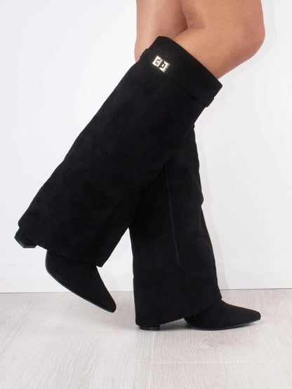 Botas Para Mujer Con Diseño Estructurado Y Detalles Metálicos | Ideal Para Ocasiones Especiales