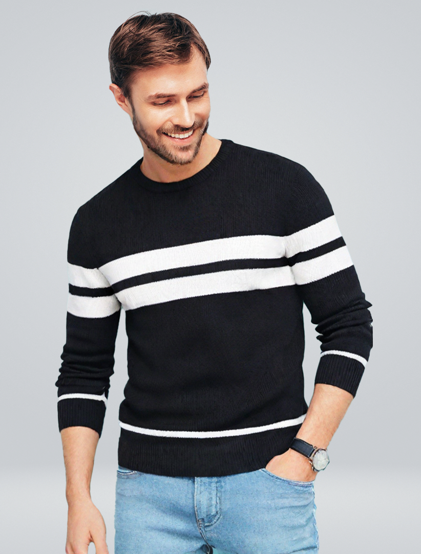 Jersey De Punto De Manga Larga Para Hombre | Ideal Para Uso Diario Y Contextos Informales