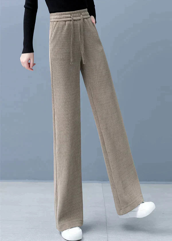 Pantalón De Pierna Ancha Con Cintura Con Cordón Para Mujer | Ideal Para Uso Diario