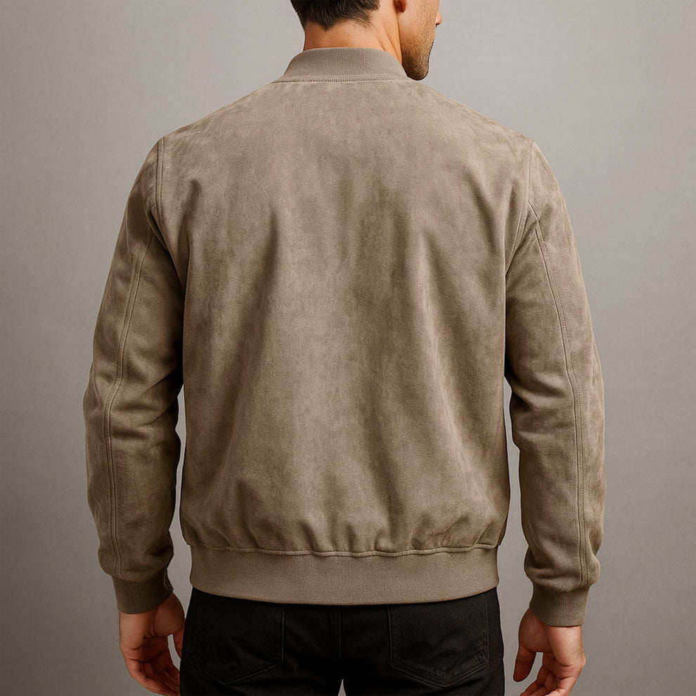 Chaqueta Con Cremallera Frontal Y Cuello Alto Para Hombre | Ideal Para Uso Diario Y Entretiempo
