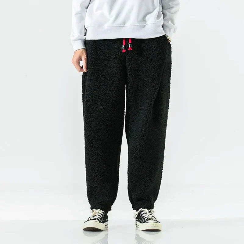 Pantalón Casual de Corte Amplio con Cintura Elástica y Cordón para Hombre | Ideal para Uso Diario