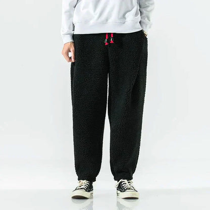 Pantalón Casual de Corte Amplio con Cintura Elástica y Cordón para Hombre | Ideal para Uso Diario