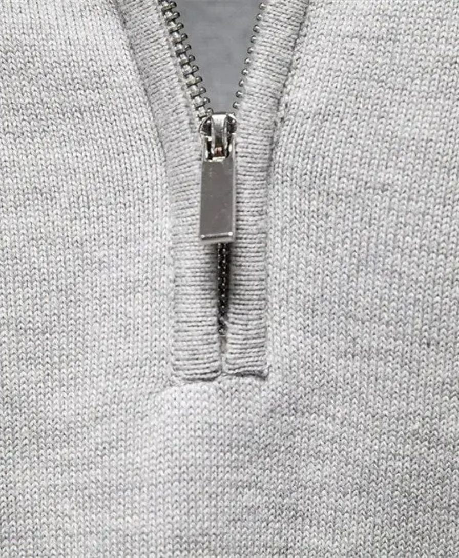 Jersey Con Medio Cierre Y Cuello Alto Para Hombre | Ideal Para Uso Diario