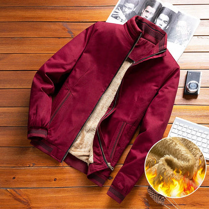 Chaqueta Bomber Con Cierre Frontal Para Hombre | Ideal Para Uso Diario En Clima Fresco