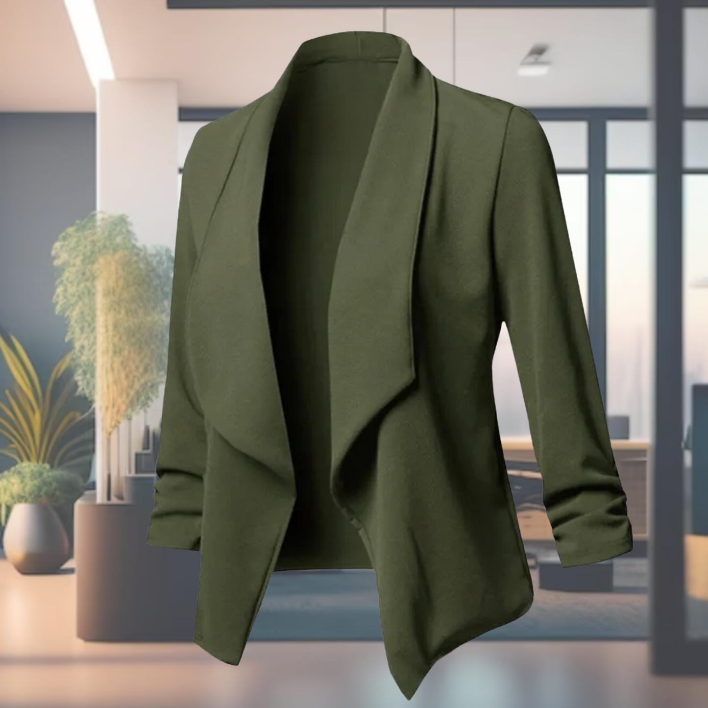 Blazer De Corte Estructurado Con Cierre De Un Botón Para Mujer | Ideal Para Uso Profesional Y Eventos