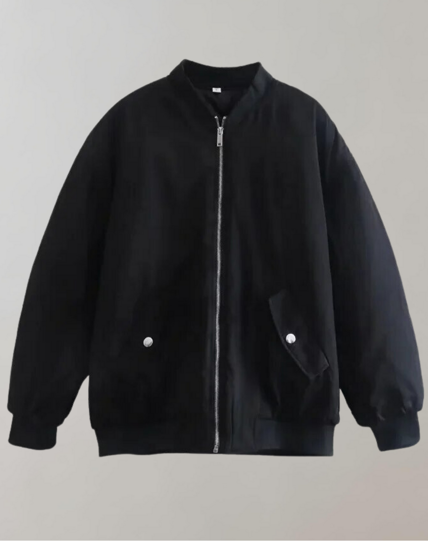 Chaqueta Bomber Con Bolsillos De Cremallera Y Cuello Alto Para Mujer | Ideal Para Uso Diario Y Entretiempo