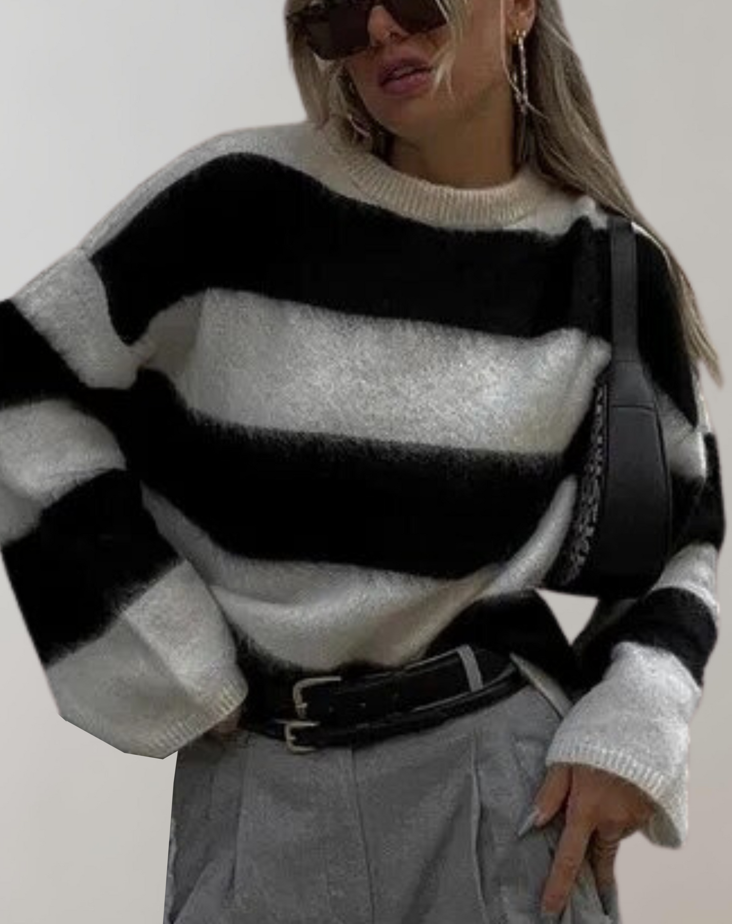 Suéter Oversized Con Diseño Liso Para Mujer | Ideal Para Otoño E Invierno