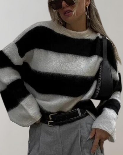 Suéter Oversized Con Diseño Liso Para Mujer | Ideal Para Otoño E Invierno