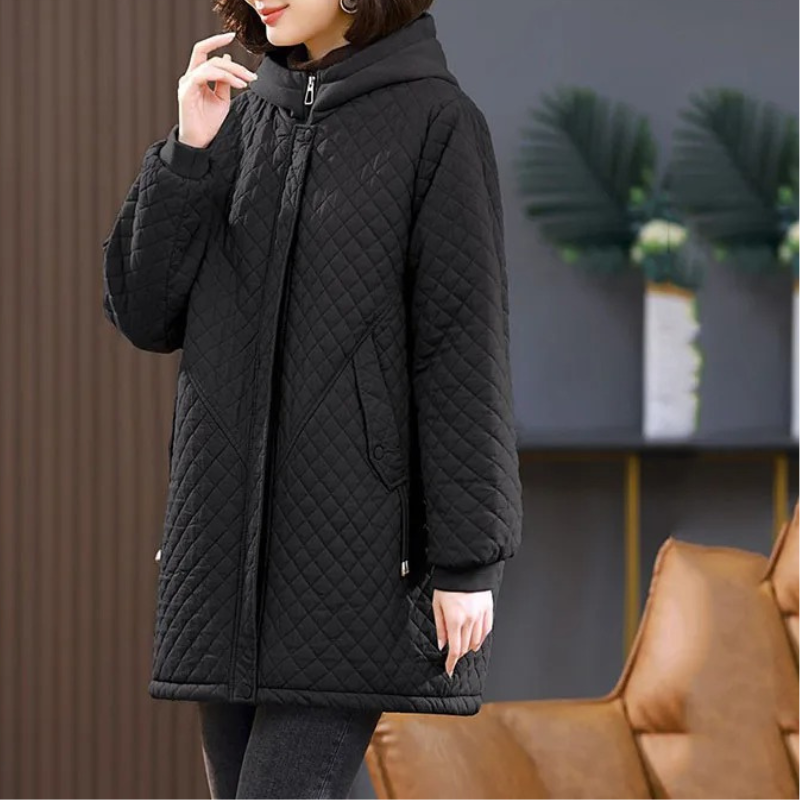 Chaqueta Acolchada con Cierre De Cremallera para Mujer | Ideal para Otoño E Invierno