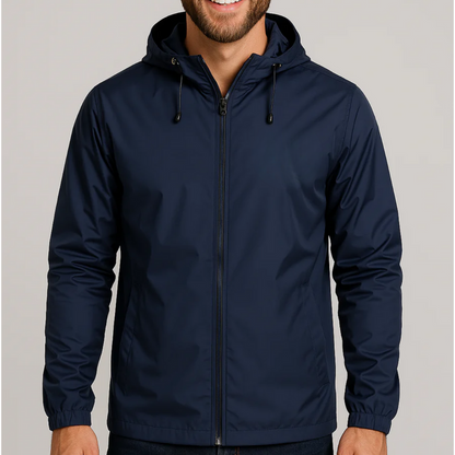 Chaqueta Con Capucha Y Bolsillos Laterales Para Hombre | Ideal Para Uso Diario Y Actividades Exteriores