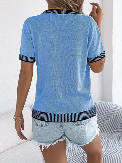 Top Con Cuello Redondo Y Corte Recto Para Mujer | Ideal Para Uso Diario