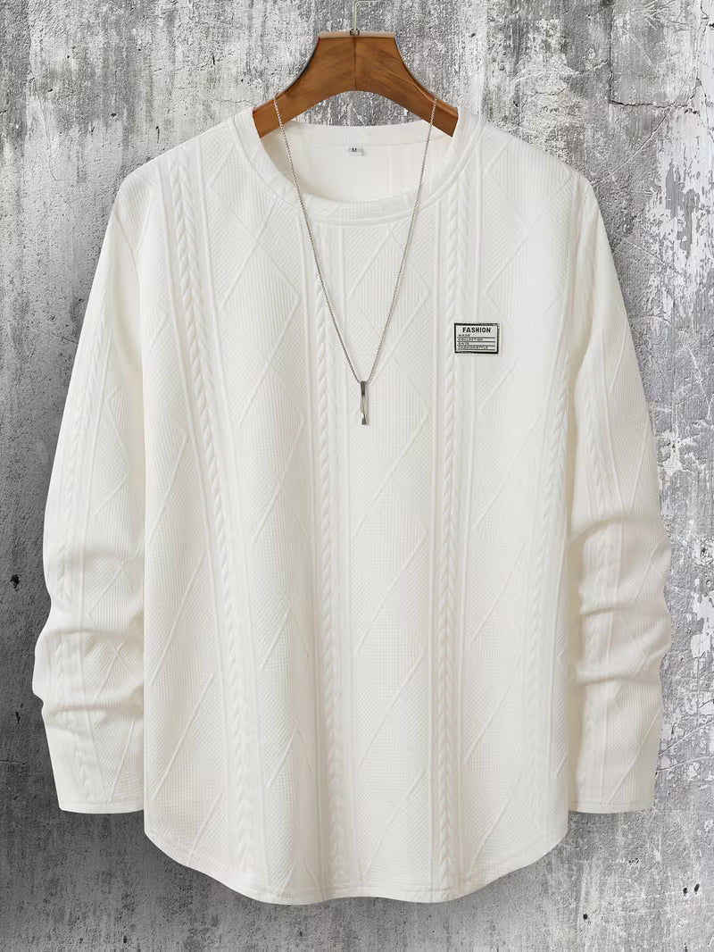 Sudadera Con Cuello Redondo Y Corte Amplio Para Hombre | Ideal Para Uso Diario