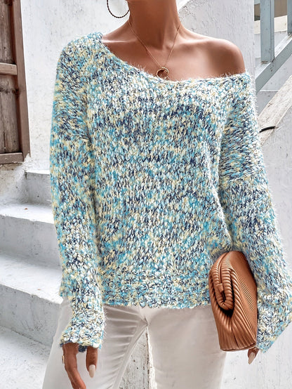Jersey De Manga Larga De Corte Amplio Para Mujer | Ideal Para Uso Diario Y Superposición