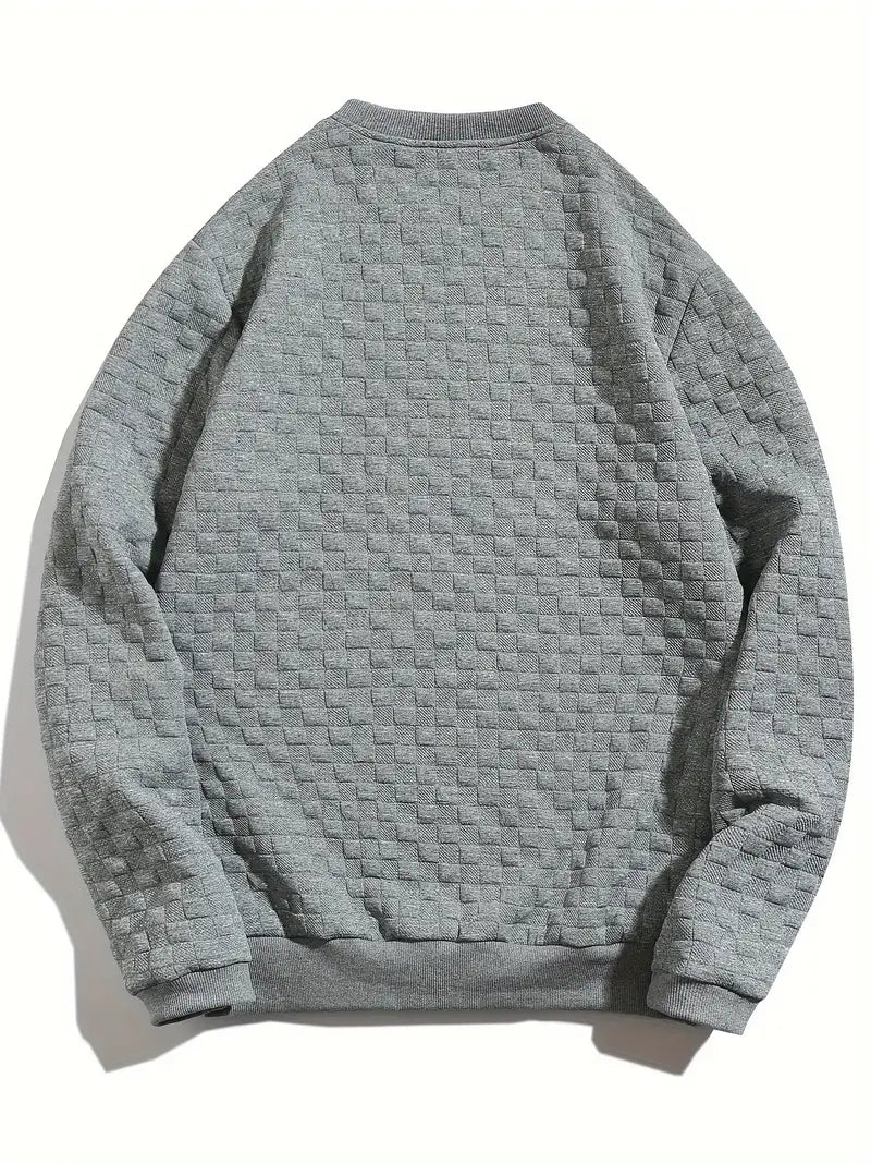 Sudadera Con Motivo Texturizado En Relieve Para Hombre | Ideal Para Uso Diario