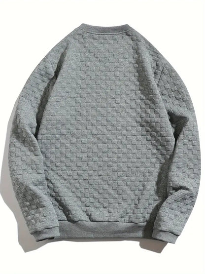 Sudadera Con Motivo Texturizado En Relieve Para Hombre | Ideal Para Uso Diario