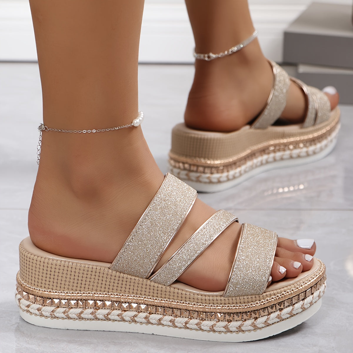 Sandalias Con Plataforma Para Mujer | Ideal Para Temporada Cálida