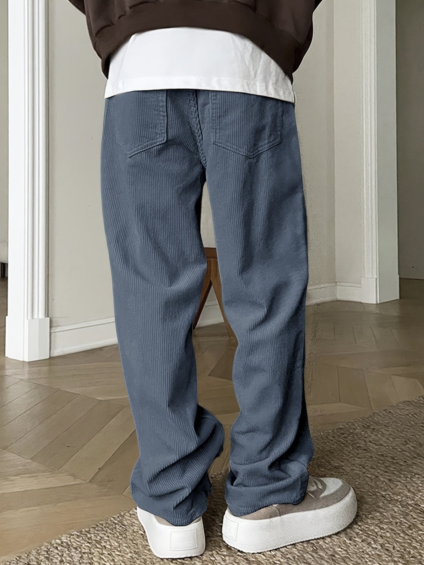 Pantalón Con Corte Recto Y Cintura Ajustable Para Adultos | Ideal Para Uso Diario E Informal