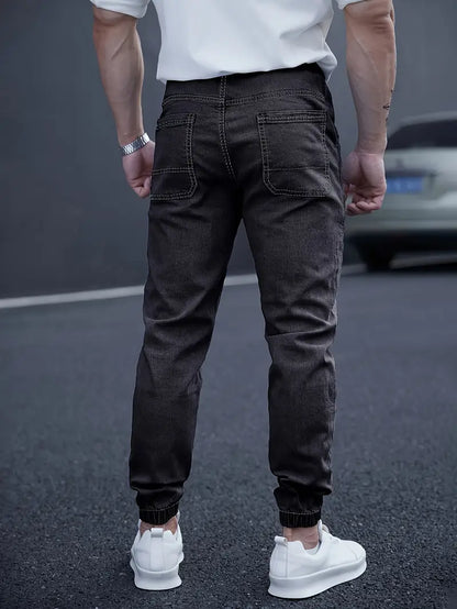 Pantalón Tobillero con Cintura Elástica y Cordón para Hombre | Ideal para Uso Diario