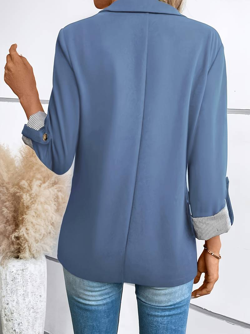 Blazer Estructurado De Doble Botonadura Para Mujer | Ideal Para Oficina Y Uso Diario