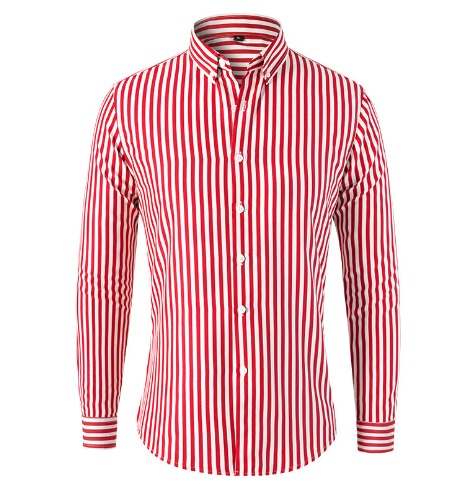 Camisa de Manga Corta con Cuello Clásico y Rayas Verticales para Hombre | Ideal para Días Cálidos y Uso Diario