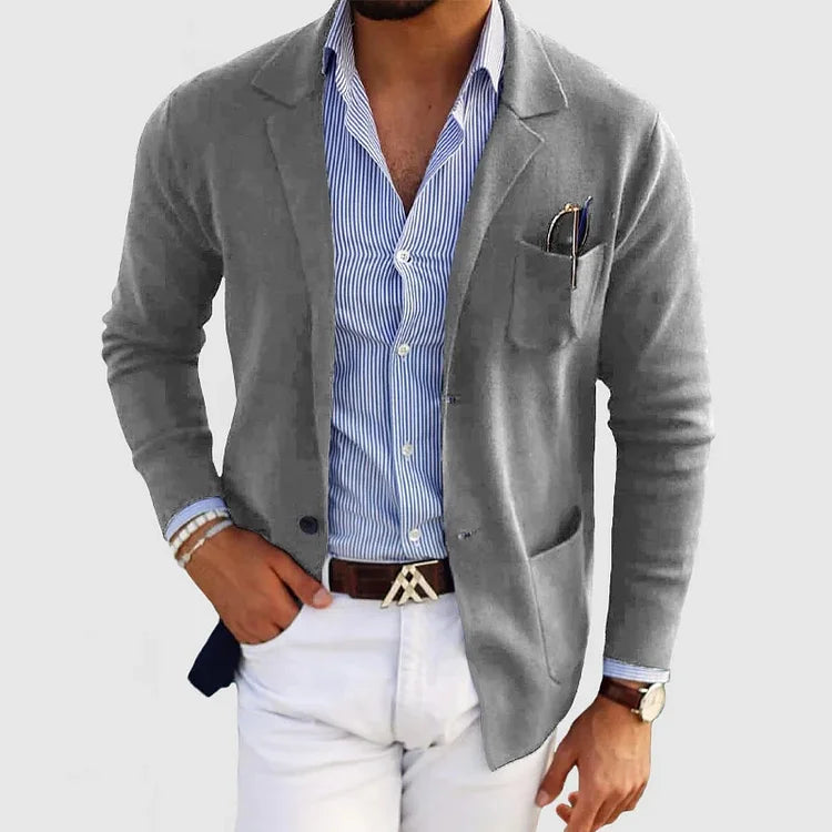 Blazer Con Corte Estructurado Para Hombre | Ideal Para Ocasiones Formales Y Profesionales