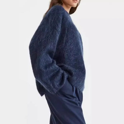 Suéter Oversized Con Diseño Liso Para Mujer | Ideal Para Otoño E Invierno
