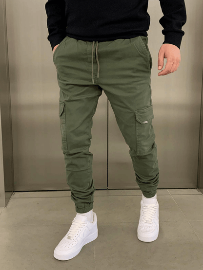 Pantalón Jogger Cargo con Corte Entallado y Cintura Elástica para Hombre | Ideal para Uso Diario