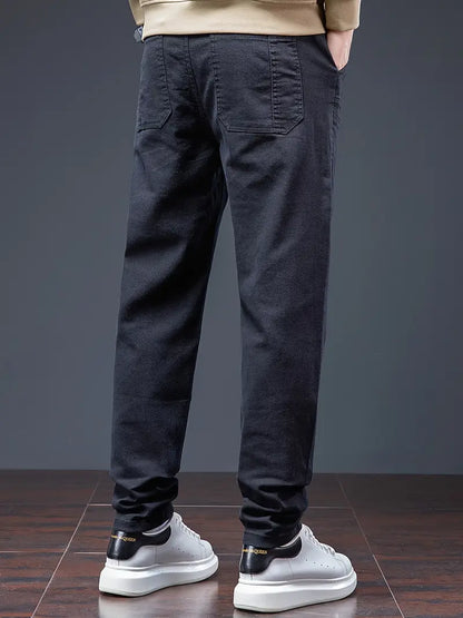 Pantalón De Jogging Con Cintura De Cordón Y Corte Ligeramente Ajustado Para Hombre | Ideal Para Uso Diario
