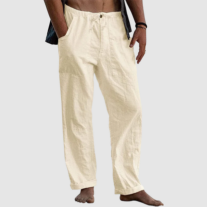 Pantalón Para Hombre Con Corte Holgado Y Cordon De Ajuste | Ideal Para Uso Diario Y Contextos Informales