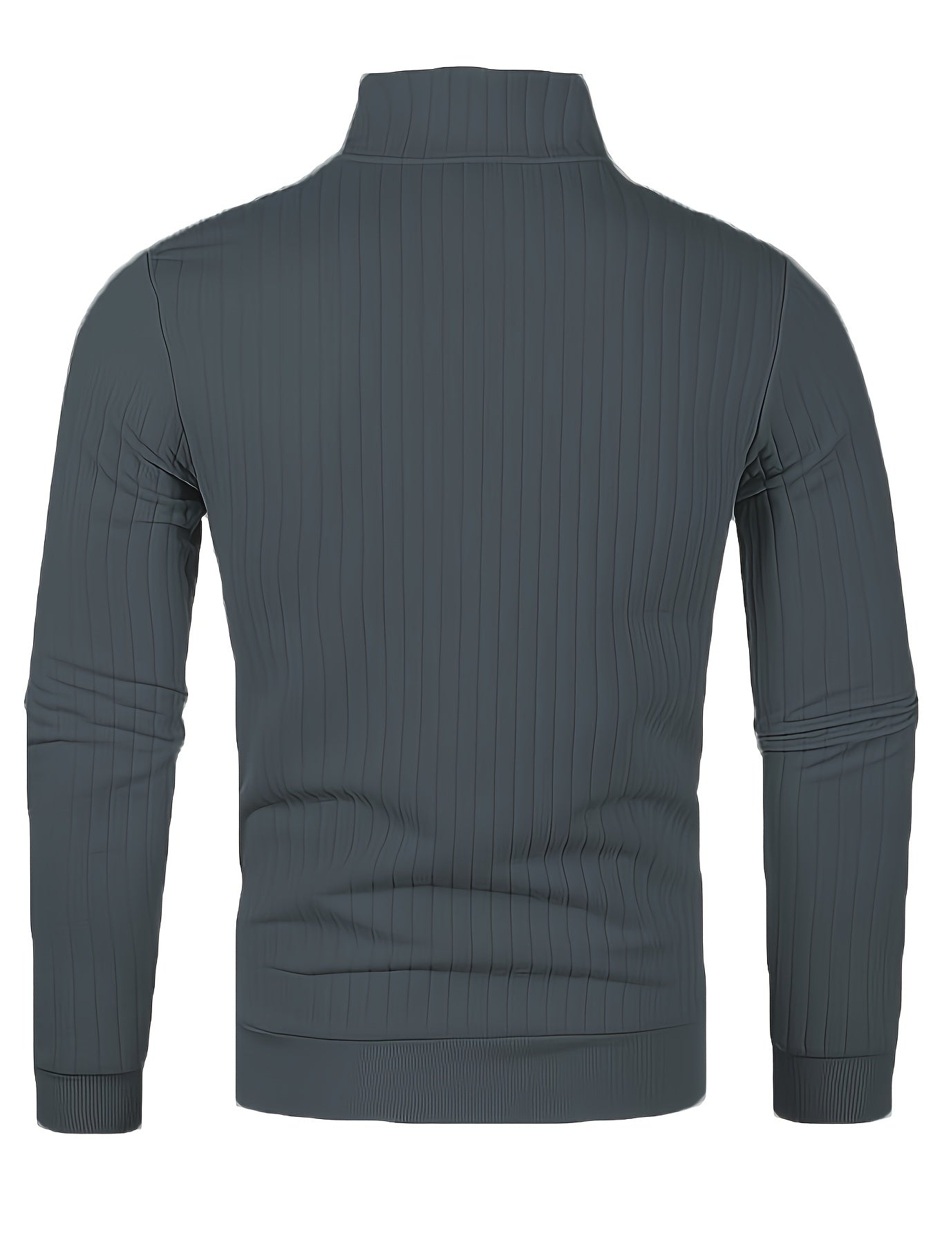 Jersey Con Cuello Alto Y Cremallera Para Hombre | Ideal Para Uso Diario Y Ocasional