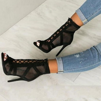 Sandalias de Tacón Alto con Diseño de Tiras para Mujer | Ideales para Eventos y Ocasiones Especiales
