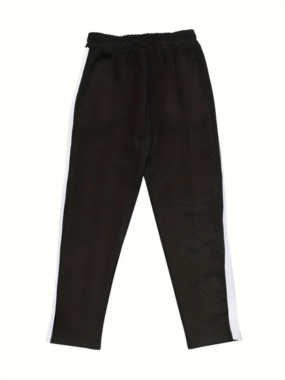 Pantalón de Corte Amplio con Botones Laterales y Cintura Elástica para Hombre | Ideal para Uso Diario