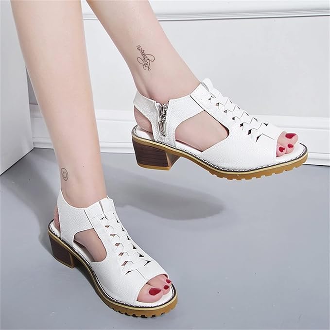 Sandalias de Tacón con Diseño Abierto para Mujer | Ideales para Uso Diario en Temporadas Cálidas