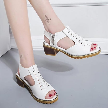 Sandalias de Tacón con Diseño Abierto para Mujer | Ideales para Uso Diario en Temporadas Cálidas