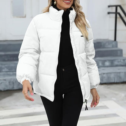 Chaqueta De Invierno Acolchada Con Forro Interior Para Mujer | Ideal Para Días Fríos