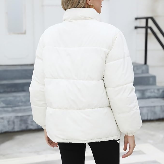 Chaqueta De Invierno Acolchada Con Forro Interior Para Mujer | Ideal Para Días Fríos