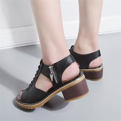 Sandalias de Tacón con Diseño Abierto para Mujer | Ideales para Uso Diario en Temporadas Cálidas