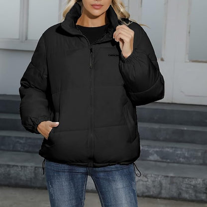 Chaqueta De Invierno Acolchada Con Forro Interior Para Mujer | Ideal Para Días Fríos