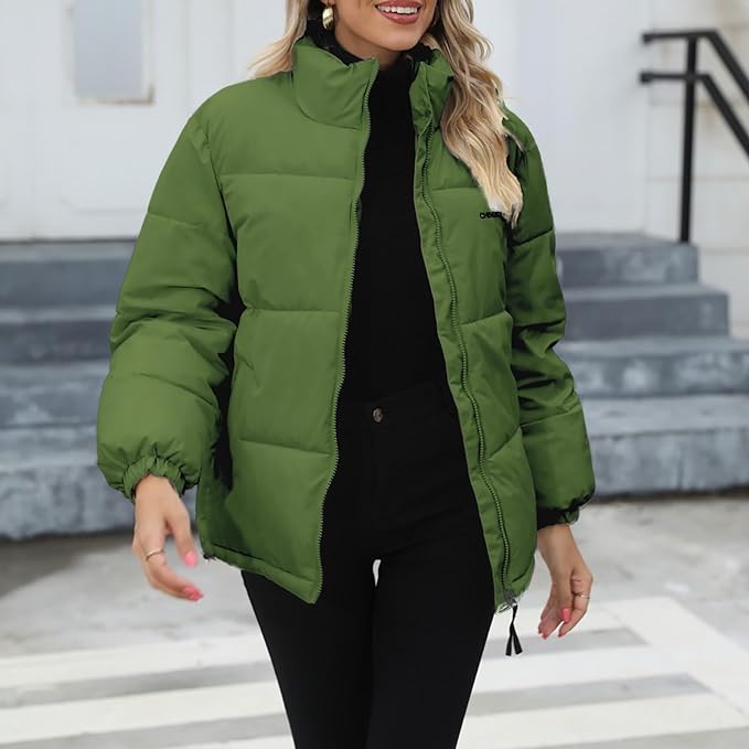 Chaqueta de Invierno Acolchada con Corte Recto para Mujer | Ideal para Temporada de Invierno