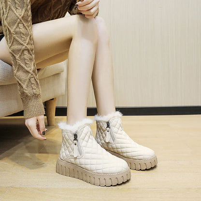 Botas de Invierno con Cremallera Lateral para Mujer | Ideal para Invierno