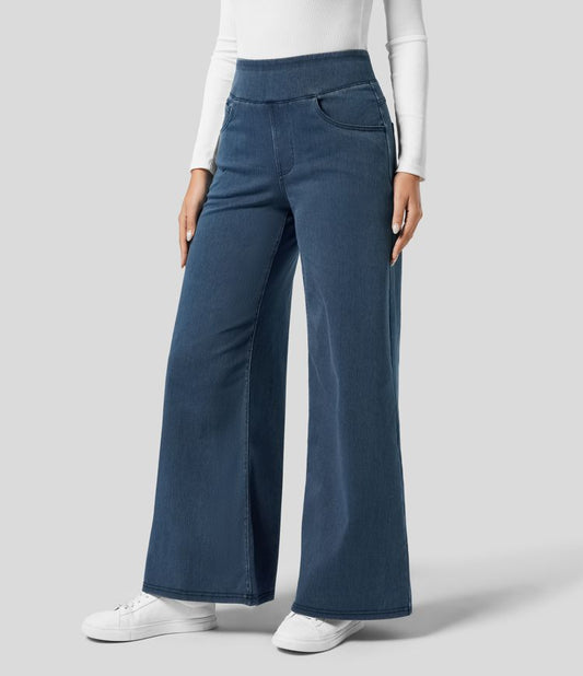 Pantalón de Talle Alto con Corte Elástico para Mujer | Ideal para Uso Diario y Profesional