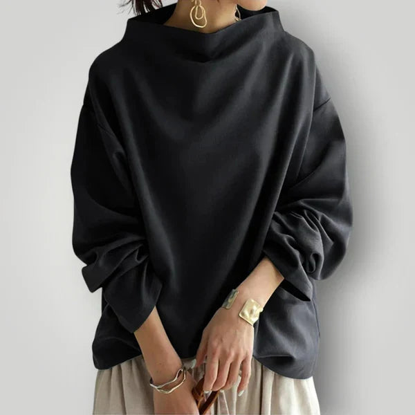 Jersey De Cuello Alto De Corte Clásico para Mujer | Ideal para Invierno